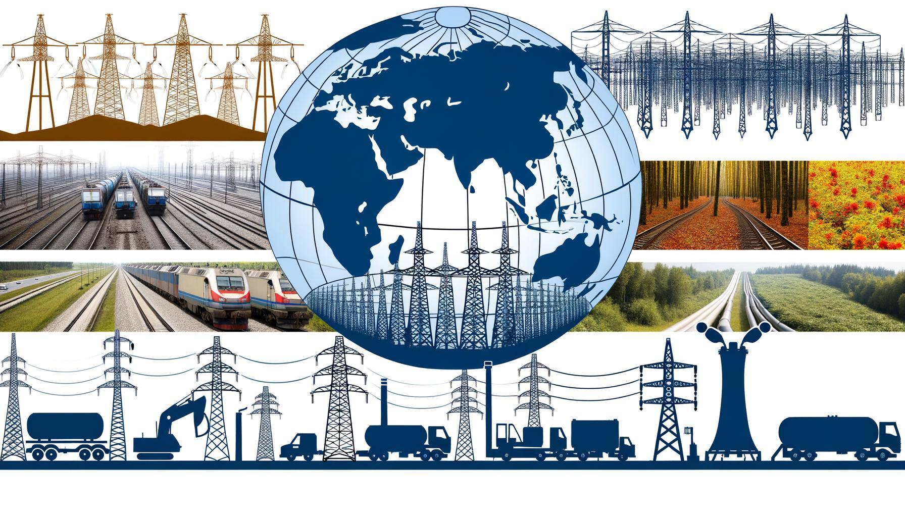 geo markets, transmission, telco, rail, pieplines, forestry, roads, defense